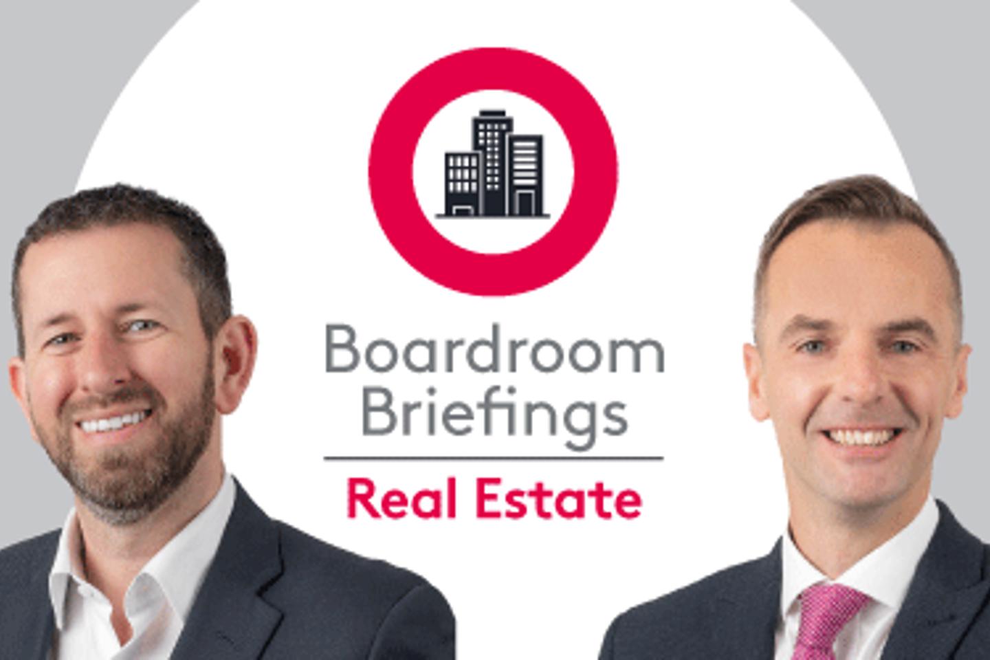 Lawrie Cunningham headshot for Boardroom Briefings Real Estate services