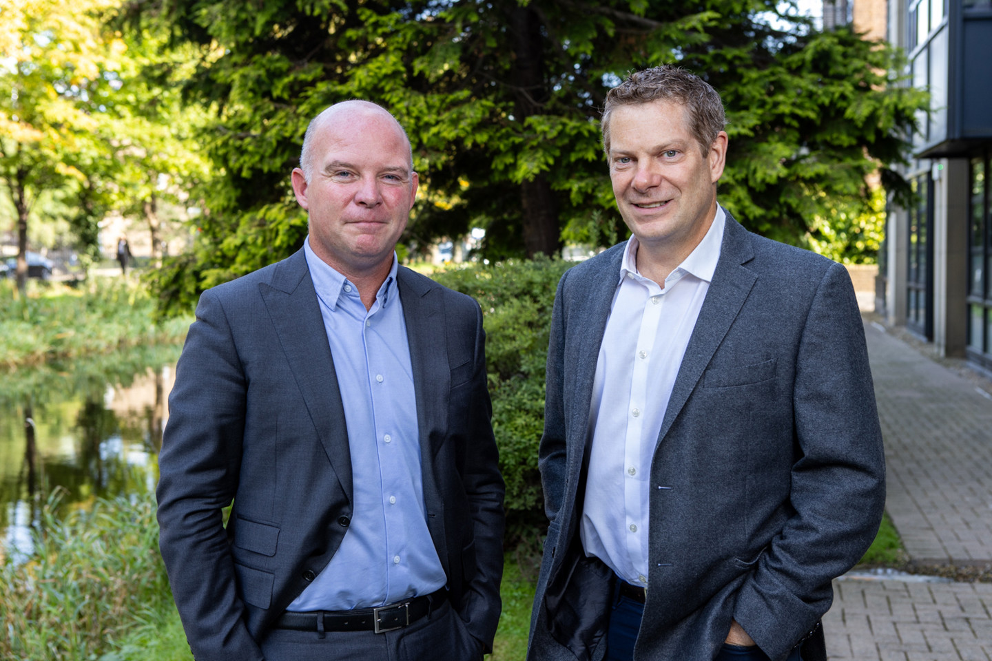 John Hogan and Ed Mackereth Outisde