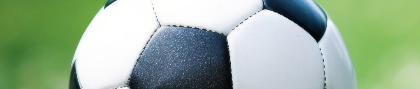 closeup of football on grass