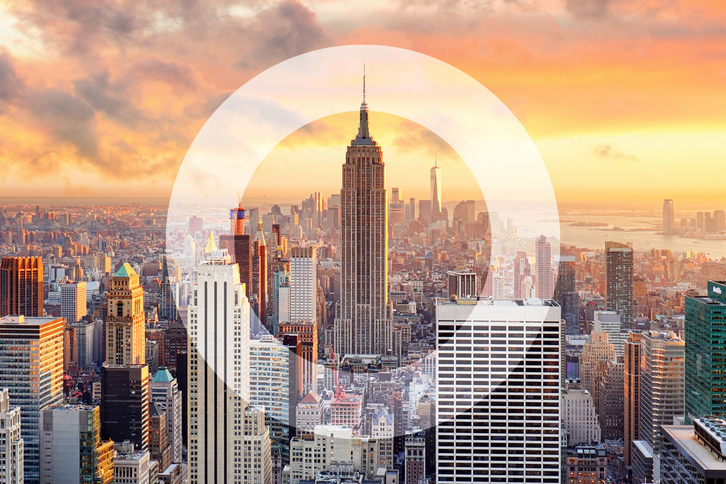 Empire State Building At Sunset