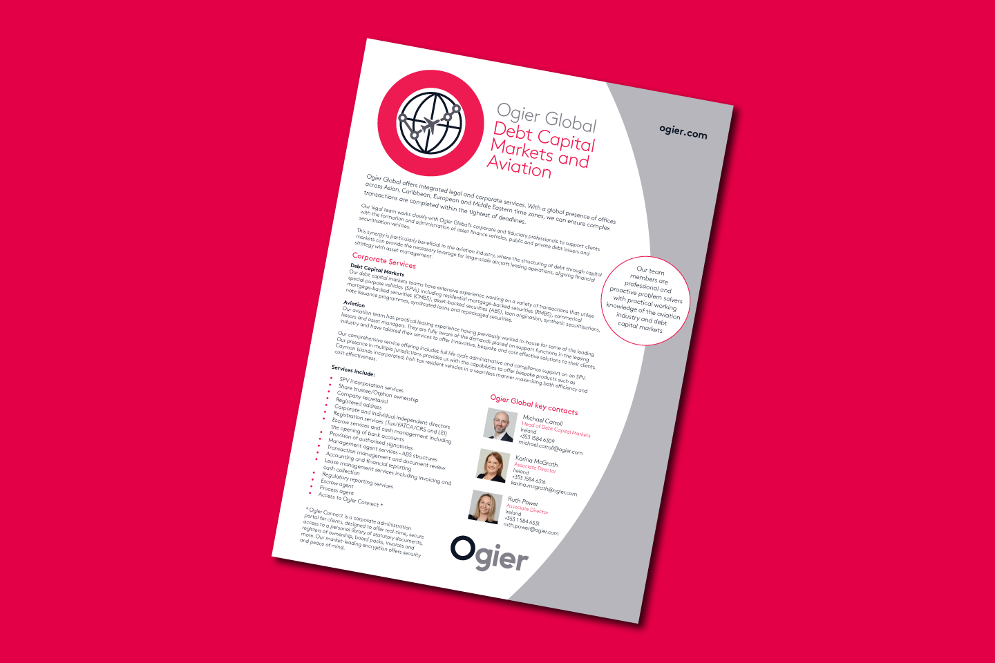 OGL Debt Capital Markets And Aviation