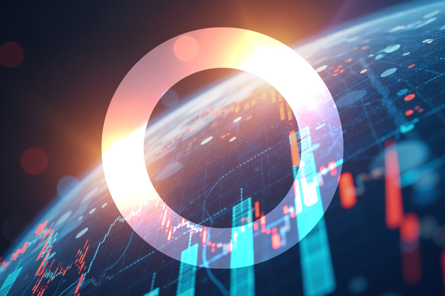 Stock Market Chart On Computer Screen