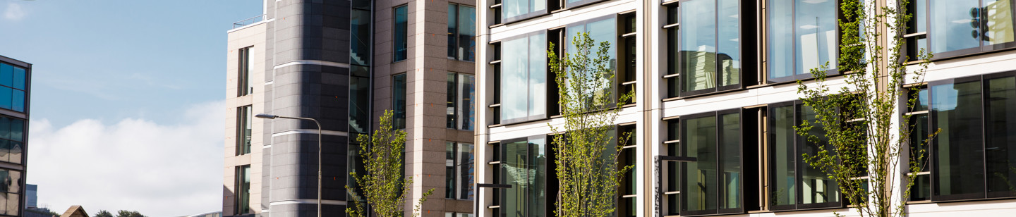 IFC1, a modern square finance building in Jersey