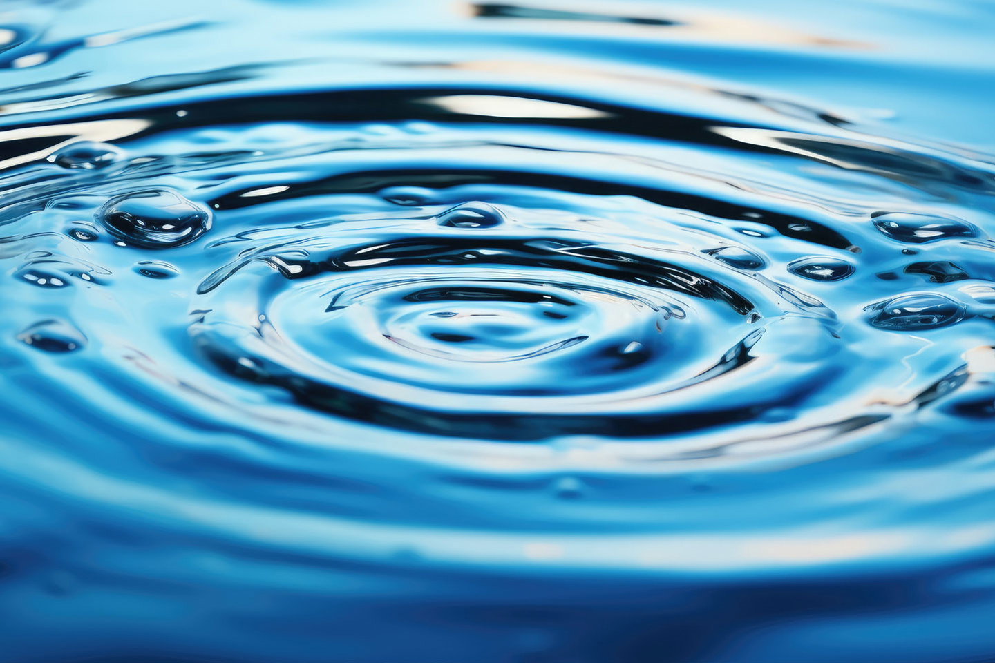 close up of water ripples